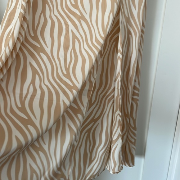 Sincerely Jules Zebra Print Satin Maxi Skirt - Picture 2 of 5